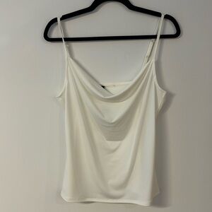 NWT RW & Co cowl neck basic white tank